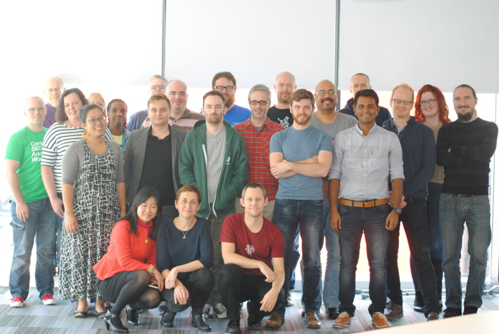 Group photo taken at Wordcamp Manchester 2016's Contributor Day