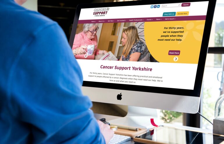 Website for Yorkshire charity.