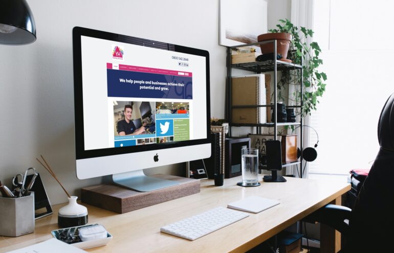 Business website for a training company.